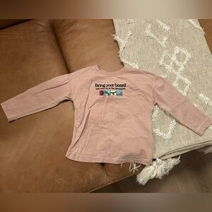 Zara Pink Long Sleeve Shirt
